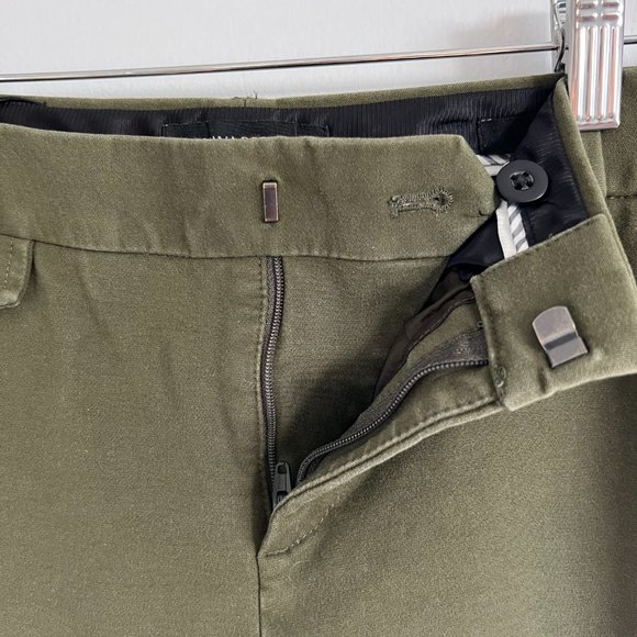 Banana Republic Sloan Flare Stretch Pants Olive Green Size 4 - Picture 7 of 11